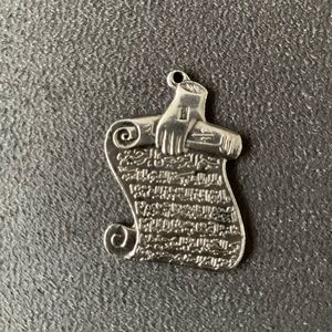 Vintage New Unworn Sura Pendant Egyptian Sterling Silver